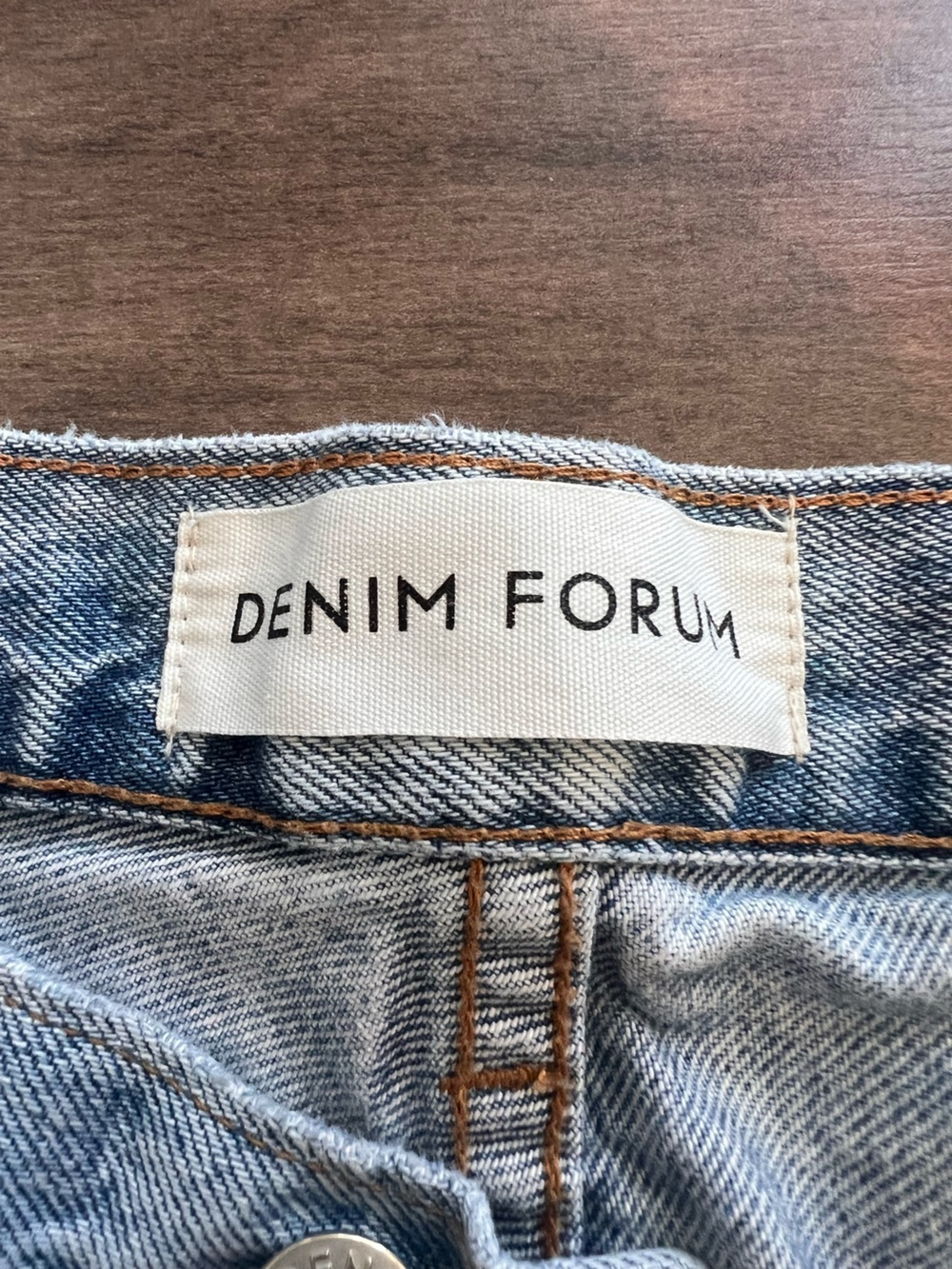 ARITZIA Denim Forum Joni high rise loose Light Blue Wide Leg Jeans 100% Cotton - Picture 13 of 14